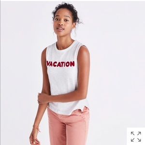 Madewell Embroidered Vacation Tank Top